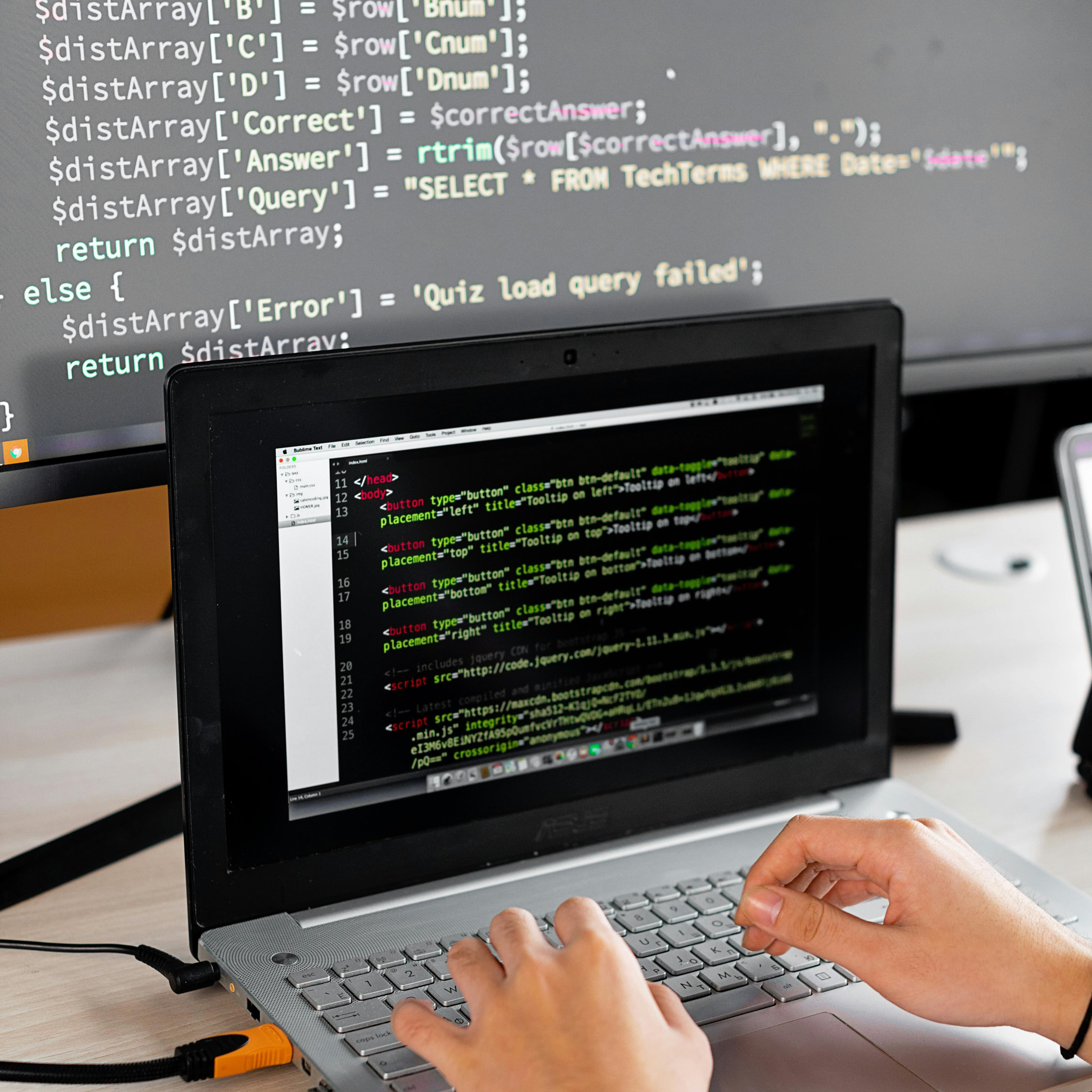 Computer with software